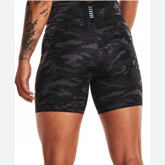 🆕️ Under Armour Fly Fast 3.0 Half Tights Black Grey Camo - Picture 2 of 12